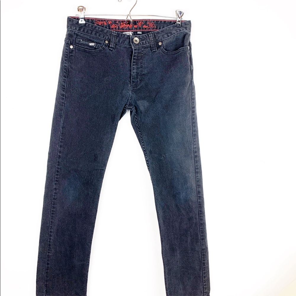 VANS BLACK JEANS SIZE 28 - Picture 1 of 3